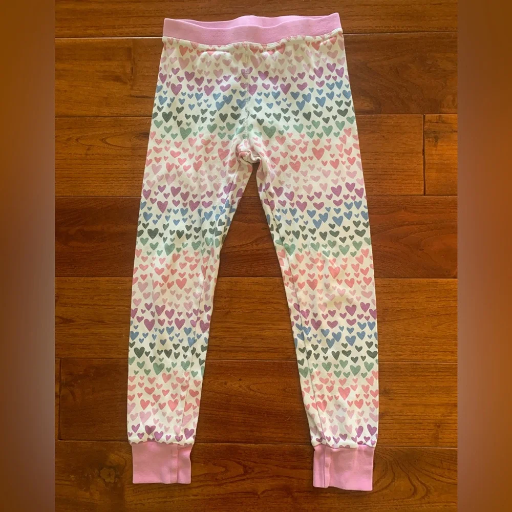 Crewcuts J.Crew Kids Pajama Sets Girls Size 8 Lot Long Sleeve 100% Cotton Hearts